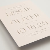 "Understated Elegance" - Wedding Invitations in Buttercream by Brandy Folse - Detail