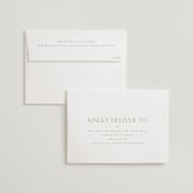 "Understated Elegance" - Wedding Invitations in Buttercream by Brandy Folse - FREE Recipient Addressing