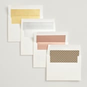 "Understated Elegance" - Wedding Invitations in Buttercream by Brandy Folse - Envelope Liner Options