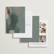 "Verdant" - Wedding Invitations in Moss by Nicoletta Savod - Back of Card Options