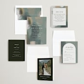 "Verdant" - Wedding Invitations in Moss by Nicoletta Savod - Invitation Suite