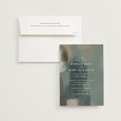 "Verdant" - Wedding Invitations in Moss by Nicoletta Savod - Invitation with Envelope