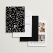 "Contour" - Wedding Invitations in Ecru by Erica Krystek - Back of Card Options