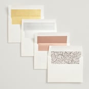 "Contour" - Wedding Invitations in Ecru by Erica Krystek - Envelope Liner Options
