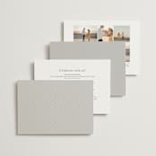 "Overlay" - Wedding Invitations in Dove by Meggy Masters - Back of Card Options