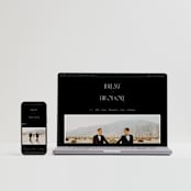 "Black-Tie" - Wedding Invitations in Noir by Benita Crandall - FREE Wedding Website