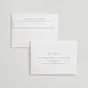 "Black-Tie" - Wedding Invitations in Noir by Benita Crandall - FREE Recipient Addressing