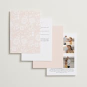 "Classic Lux" - Wedding Invitations in Blush by Stacey Day - Back of Card Options