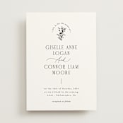 "Quintessential" - Wedding Invitations in Cotton by Everett Paper Goods - Front