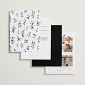 "Quintessential" - Wedding Invitations in Cotton by Everett Paper Goods - Back of Card Options