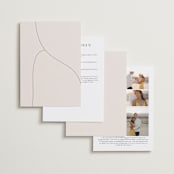 "Engraved" - Wedding Invitations in Charcoal by Claudia Orengo - Back of Card Options