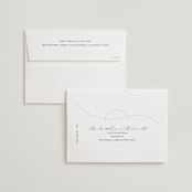 "Engraved" - Wedding Invitations in Charcoal by Claudia Orengo - FREE Recipient Addressing