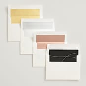 "Engraved" - Wedding Invitations in Charcoal by Claudia Orengo - Envelope Liner Options