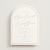 "Amelia" - Wedding Invitations in Olive by Kristie Kern - Front