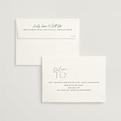 "The Ultimate After Party" - Wedding Invitations in Fog by Becky Nimoy - FREE Recipient Addressing