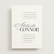 "This and That" - Wedding Invitations in Diamond by Jessica Corliss - Front