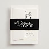 "This and That" - Wedding Invitations in Diamond by Jessica Corliss - Assembled with Belly Band