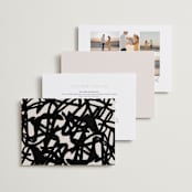 "West Side" - Wedding Invitations in Slate by Hudson meet Rose - Back of Card Options