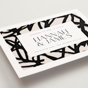 "West Side" - Wedding Invitations in Slate by Hudson meet Rose - Detail