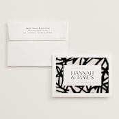 "West Side" - Wedding Invitations in Slate by Hudson meet Rose - Invitation with Envelope