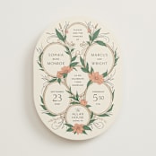 "Charming" - Wedding Invitations in Almond by GeekInk Design - Front