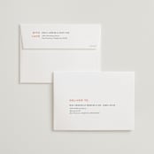"Top to Bottom" - Wedding Invitations in Evergreen by Kindred Fields - FREE Recipient Addressing