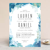 "Gallery Abstract Art" - Wedding Invitations in Ocean by Alethea and Ruth - Front