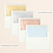 "Gilt Agate" - Wedding Invitations in Navy by Kaydi Bishop - Envelope Liner Options