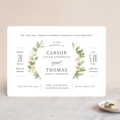 "Longwood Estates" - Wedding Invitations in Peach Sorbet by Jennifer Wick - Front
