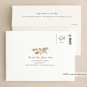 "Longwood Estates" - Wedding Invitations in Peach Sorbet by Jennifer Wick - FREE Recipient Addressing