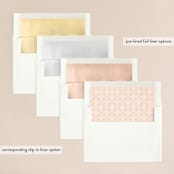 "Longwood Estates" - Wedding Invitations in Peach Sorbet by Jennifer Wick - Envelope Liner Options