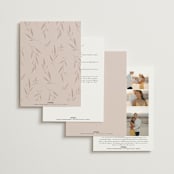 "Arch Monogram" - Wedding Invitations in Dusty Rose by Kelly Schmidt - Back of Card Options