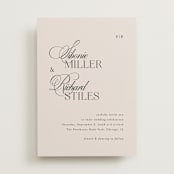 "Sibonie" - Wedding Invitations in Ivory by Melanie Kosuge - Front