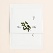 "Conservatory" - Wedding Invitations in Honeysuckle by Jennifer Postorino - Assembled