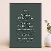 "Swanky" - Wedding Invitations in Forest by Carolyn Nicks - Front