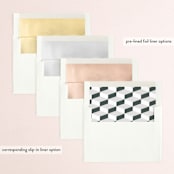 "Swanky" - Wedding Invitations in Forest by Carolyn Nicks - Envelope Liner Options