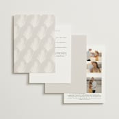 "Pampas & Palms" - Wedding Invitations in Ash by Kaydi Bishop - Back of Card Options
