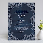 "Frosty chic" - Wedding Invitations in Peacock by Creo Study - Front