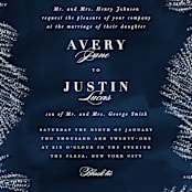 "Frosty chic" - Wedding Invitations in Peacock by Creo Study - Close-Up