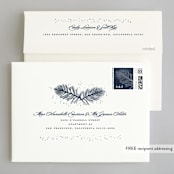 "Frosty chic" - Wedding Invitations in Peacock by Creo Study - FREE Recipient Addressing
