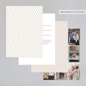 "Modern Floral Frame" - Wedding Invitations in Champagne by Faith Harlow - Back of Card