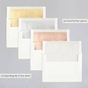 "Modern Floral Frame" - Wedding Invitations in Champagne by Faith Harlow - Envelope Liner Options