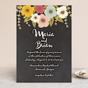"Plentiful Blossoms" - Wedding Invitations in Soft Peach by Faith Harlow - Front