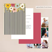 "Plentiful Blossoms" - Wedding Invitations in Soft Peach by Faith Harlow - Back of Card