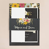 "Plentiful Blossoms" - Wedding Invitations in Soft Peach by Faith Harlow - Assembled