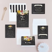 "Plentiful Blossoms" - Wedding Invitations in Soft Peach by Faith Harlow - Invitation Suite