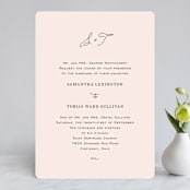 "Estate" - Wedding Invitations in Blush by Kim Dietrich Elam - Front
