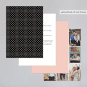 "Estate" - Wedding Invitations in Blush by Kim Dietrich Elam - Back of Card