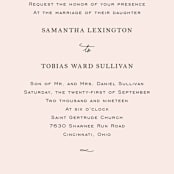 "Estate" - Wedding Invitations in Blush by Kim Dietrich Elam - Close-Up