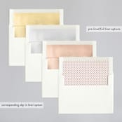 "Estate" - Wedding Invitations in Blush by Kim Dietrich Elam - Envelope Liner Options